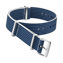 NATO表带 - 蓝白相间条纹赛道风格纹尼龙表带 - 031CWZ005945w